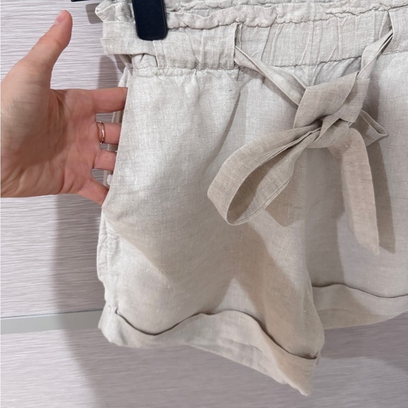 MANGO Linen Belted Shorts In XS - Picture 3 of 7
